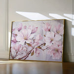 Floral 022 Canvas Art 60 x 40 cm / Black