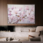 Floral 022 Canvas Art 60 x 40 cm / Black