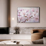 Floral 022 Canvas Art 60 x 40 cm / Black