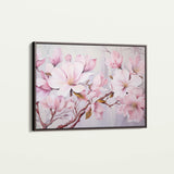 Floral 022 Canvas Art 60 x 40 cm / Black