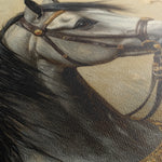 Horses 022 Canvas Art 60 x 40 cm / Black