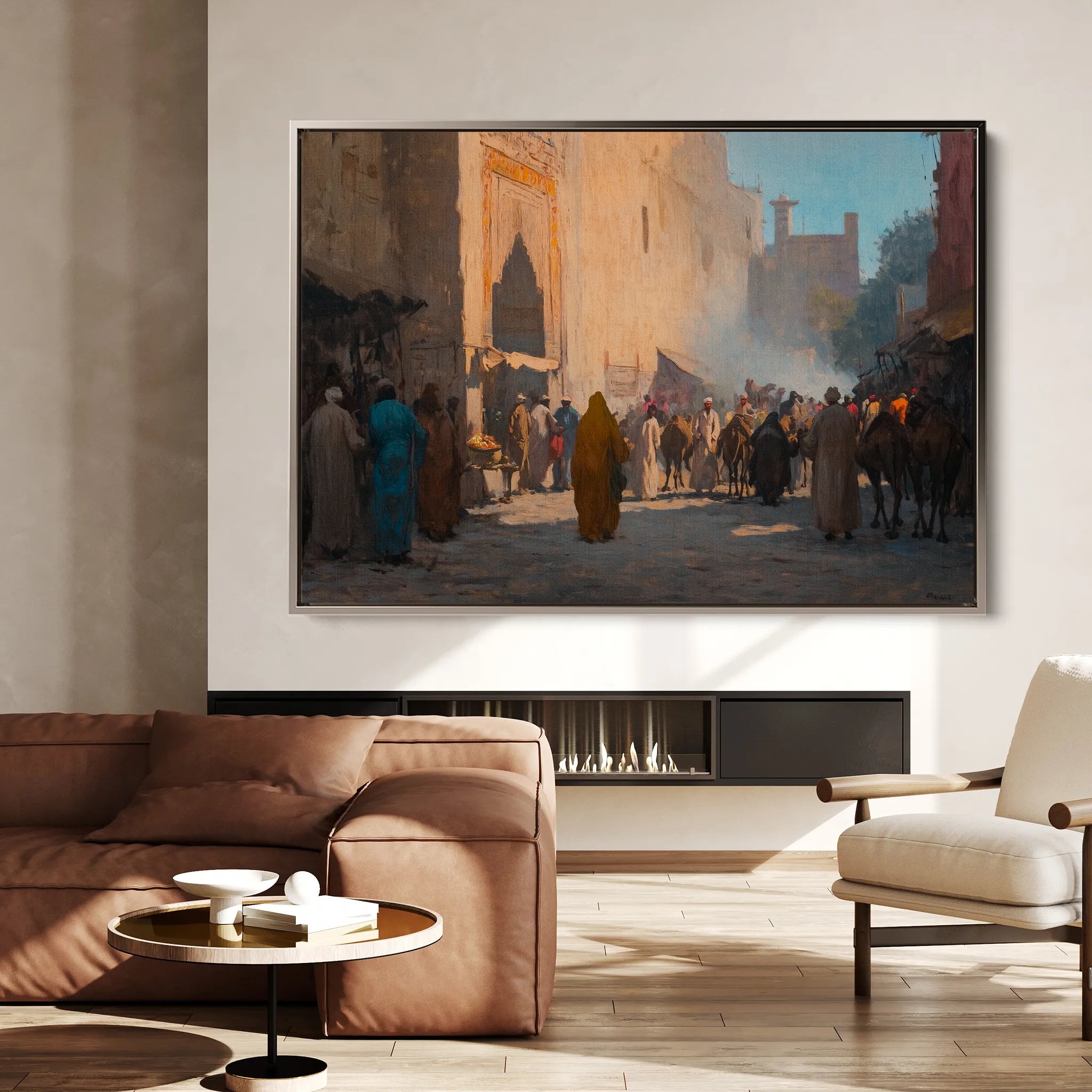 Orientalist 022 Canvas Art 60 x 40 cm / Black