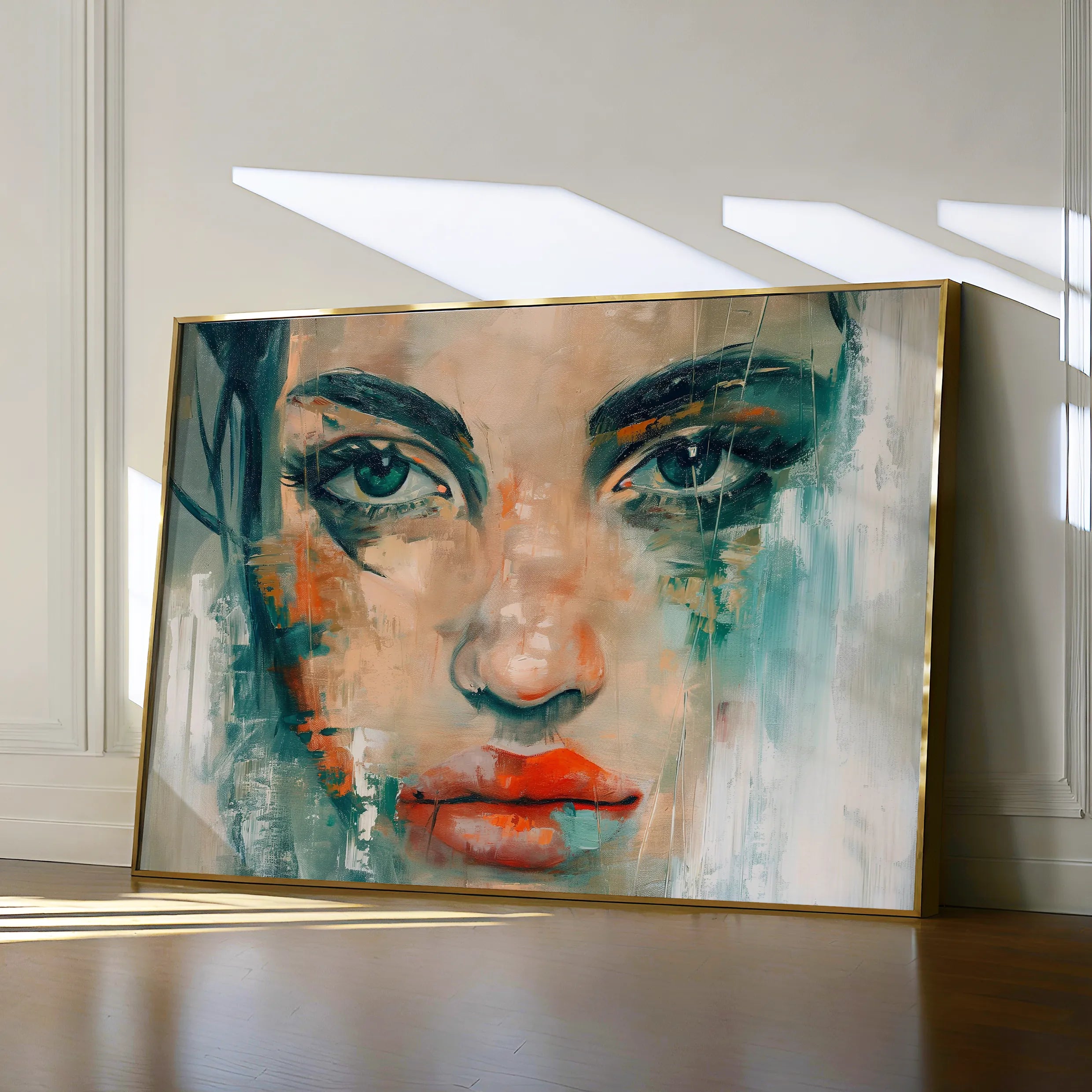 Portrait 022 Canvas Art 60 x 40 cm / Black