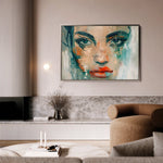 Portrait 022 Canvas Art 60 x 40 cm / Black