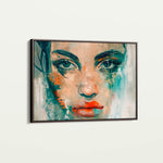 Portrait 022 Canvas Art 60 x 40 cm / Black