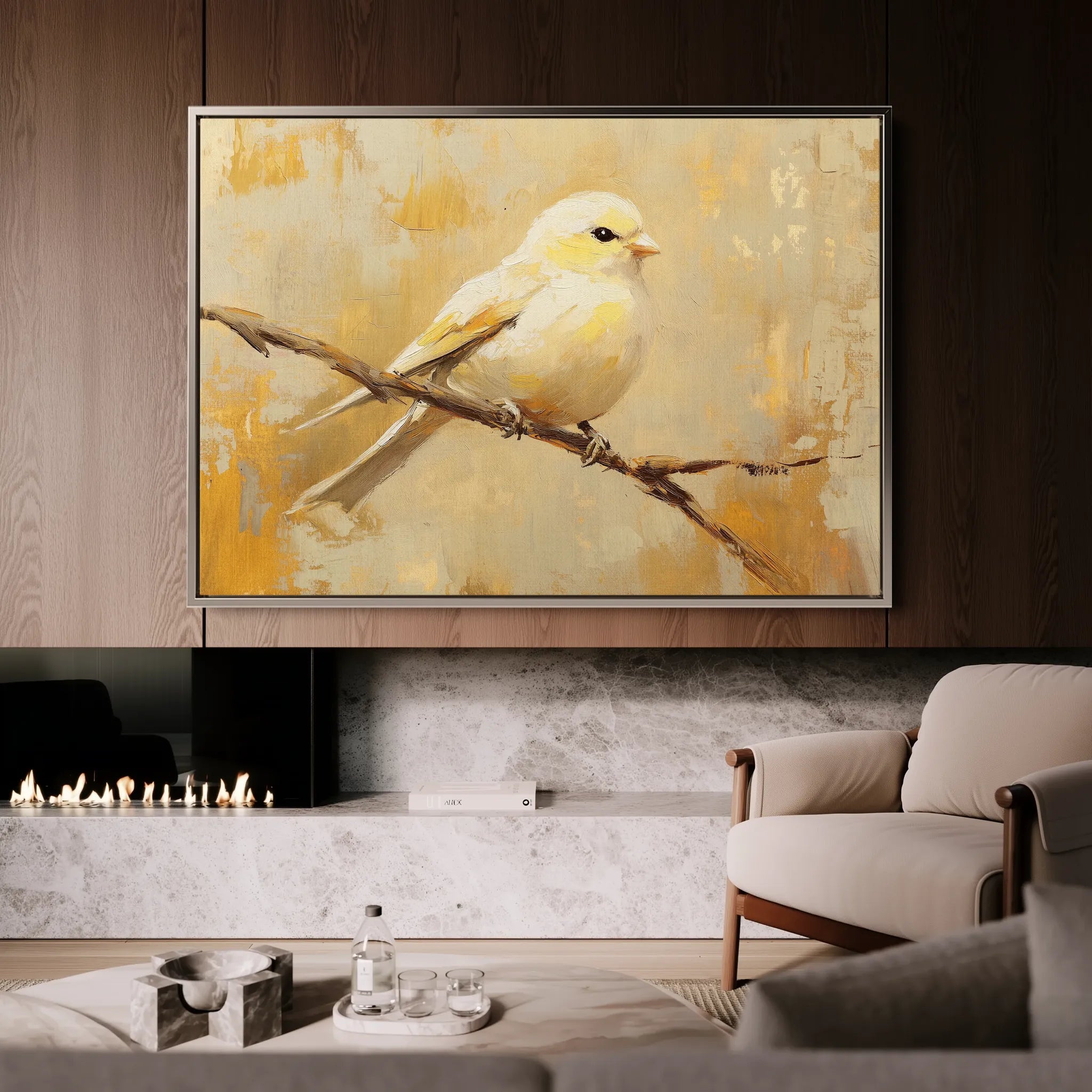 Animals 023 Canvas Art 60 x 40 cm / Black