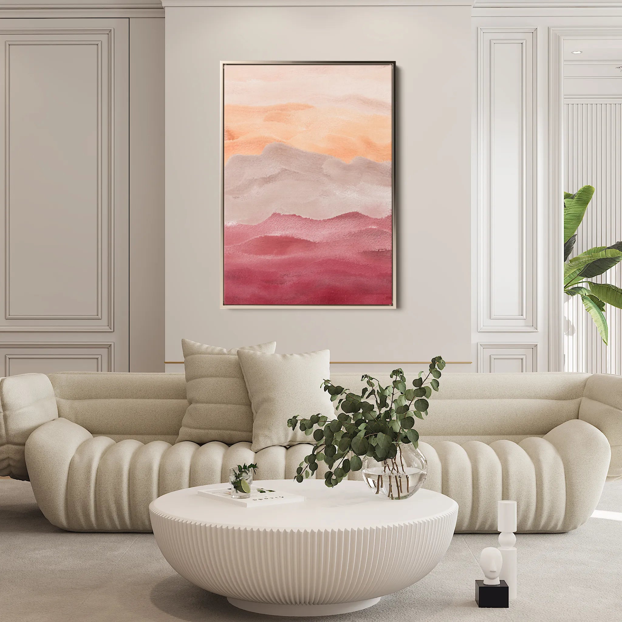 Abstract 023 Canvas Art 60 x 40 cm / Black