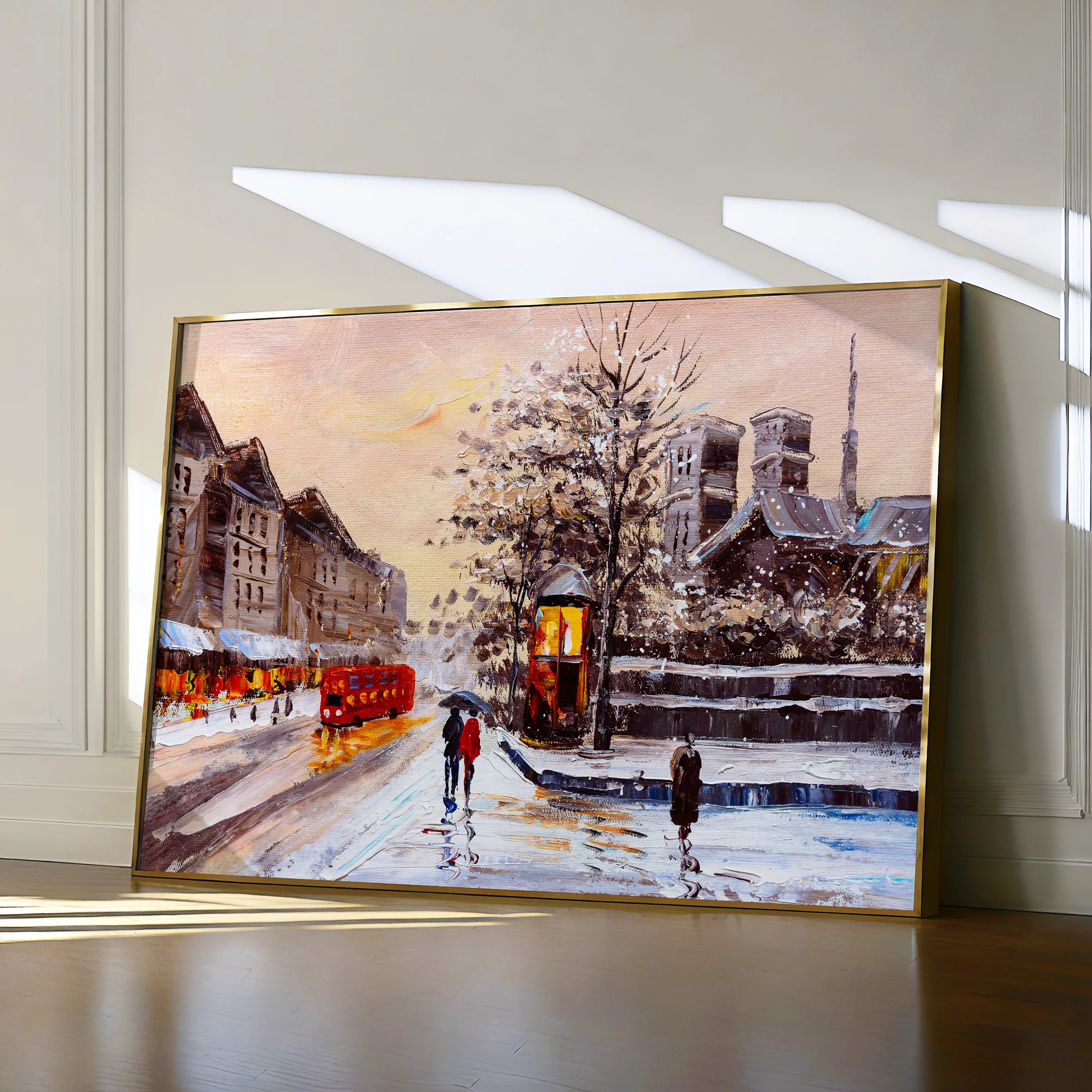 Landscape 023 Canvas Art 60 x 40 cm / Black