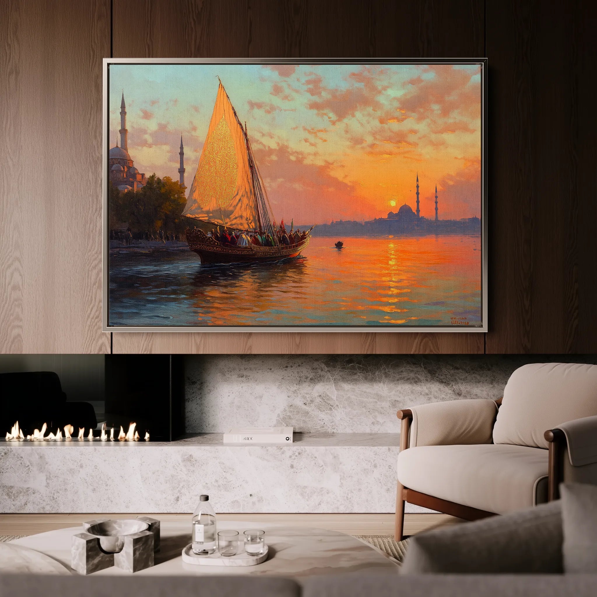 Orientalist 023 Canvas Art 60 x 40 cm / Black