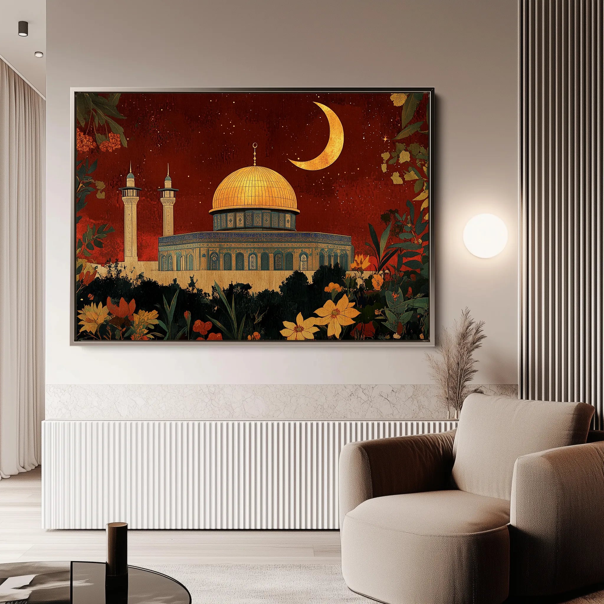 Palestine 023 Canvas Art 60 x 40 cm / Black