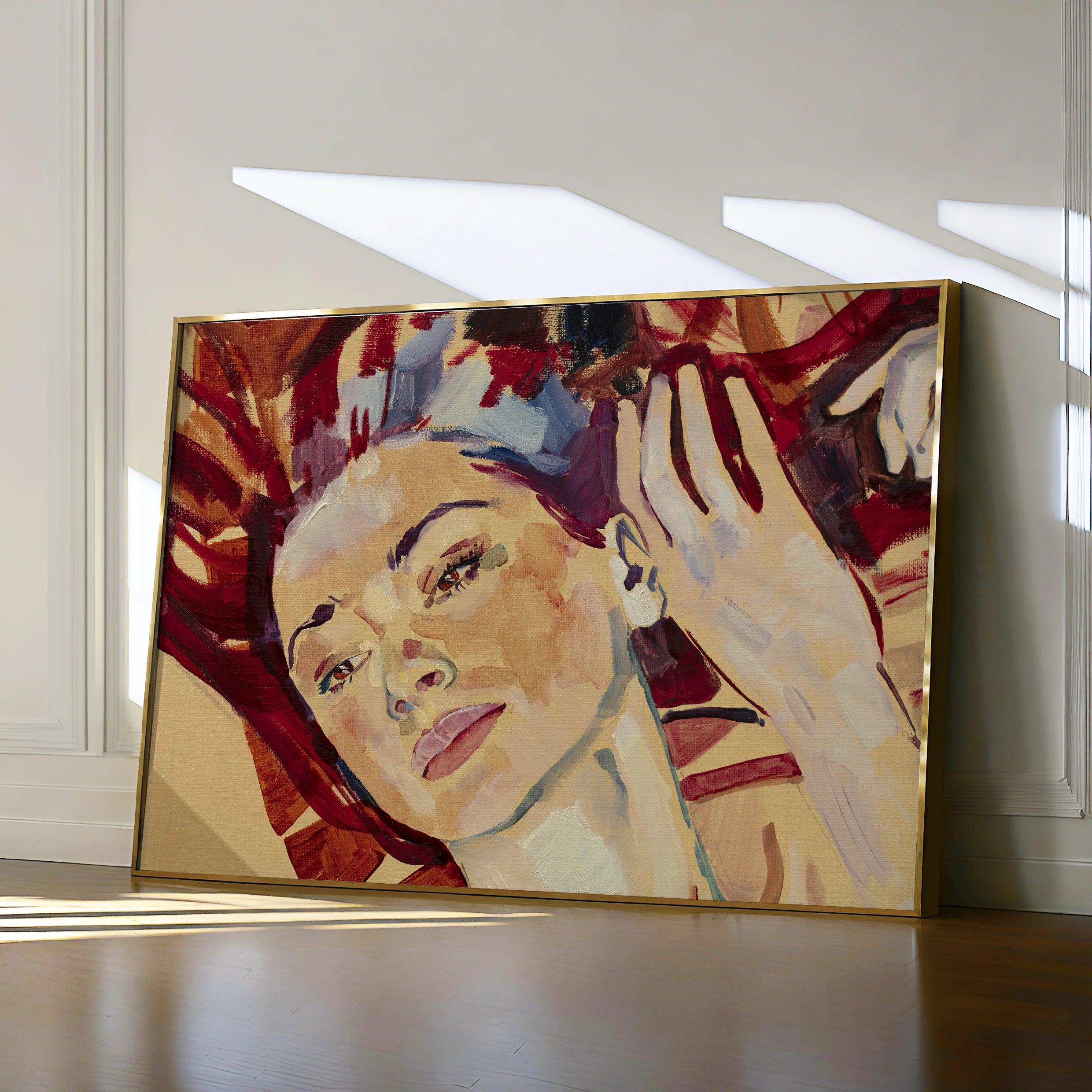 Portrait 023 Canvas Art 60 x 40 cm / Black