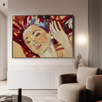 Portrait 023 Canvas Art 60 x 40 cm / Black