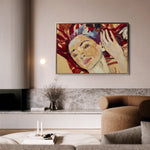 Portrait 023 Canvas Art 60 x 40 cm / Black