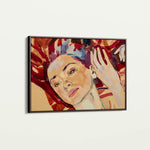 Portrait 023 Canvas Art 60 x 40 cm / Black