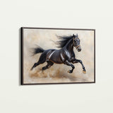 Horses 024 Canvas Art 60 x 40 cm / Black
