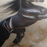Horses 024 Canvas Art 60 x 40 cm / Black