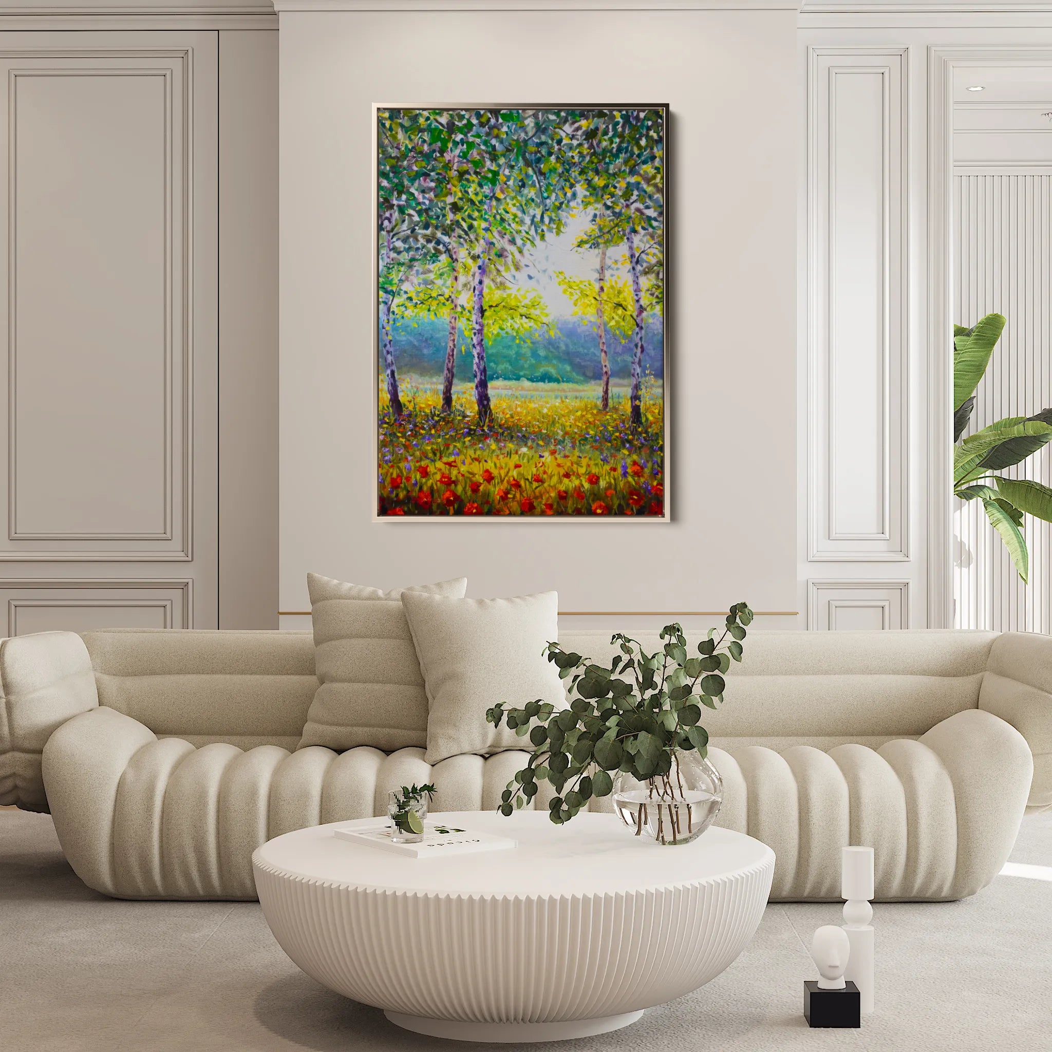 Landscape 024 Canvas Art 60 x 40 cm / Black