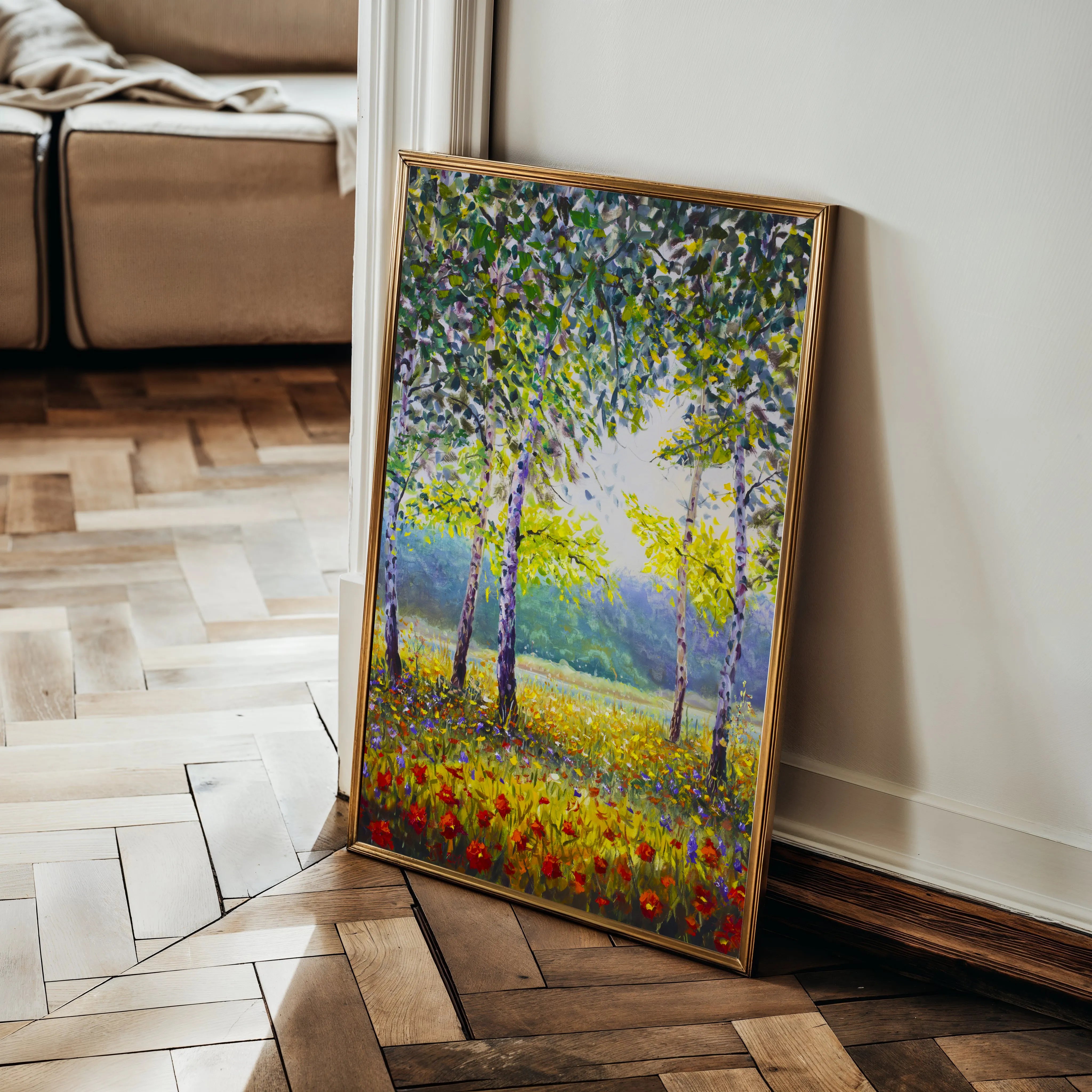 Landscape 024 Canvas Art 60 x 40 cm / Black