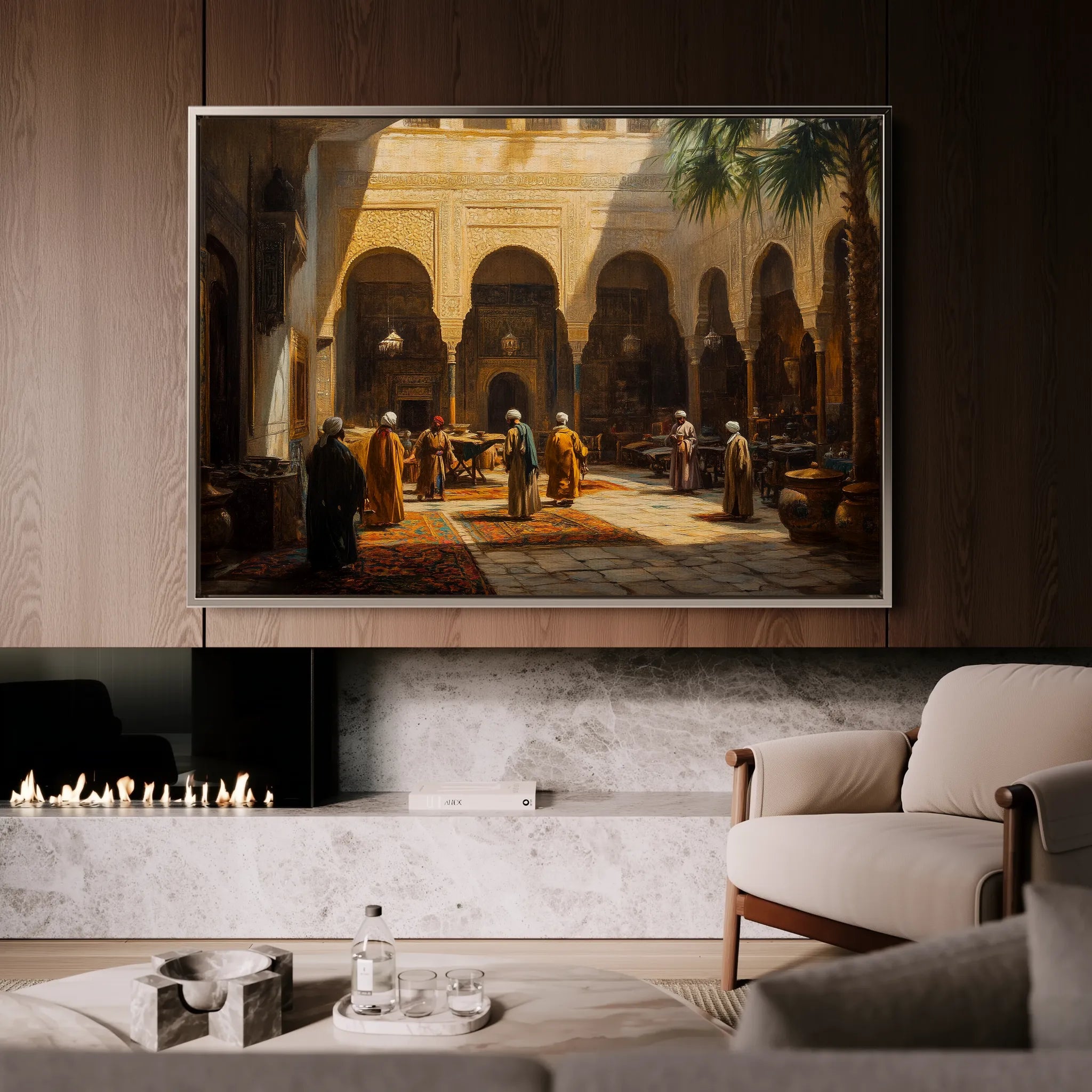 Orientalist 024 Canvas Art 60 x 40 cm / Black