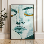 Portrait 024 Canvas Art 60 x 40 cm / Black