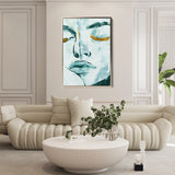 Portrait 024 Canvas Art 60 x 40 cm / Black
