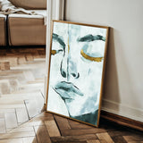 Portrait 024 Canvas Art 60 x 40 cm / Black