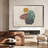 Boho 025 Canvas Art 60 x 40 cm / Black
