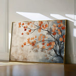 Floral 025 Canvas Art 60 x 40 cm / Black