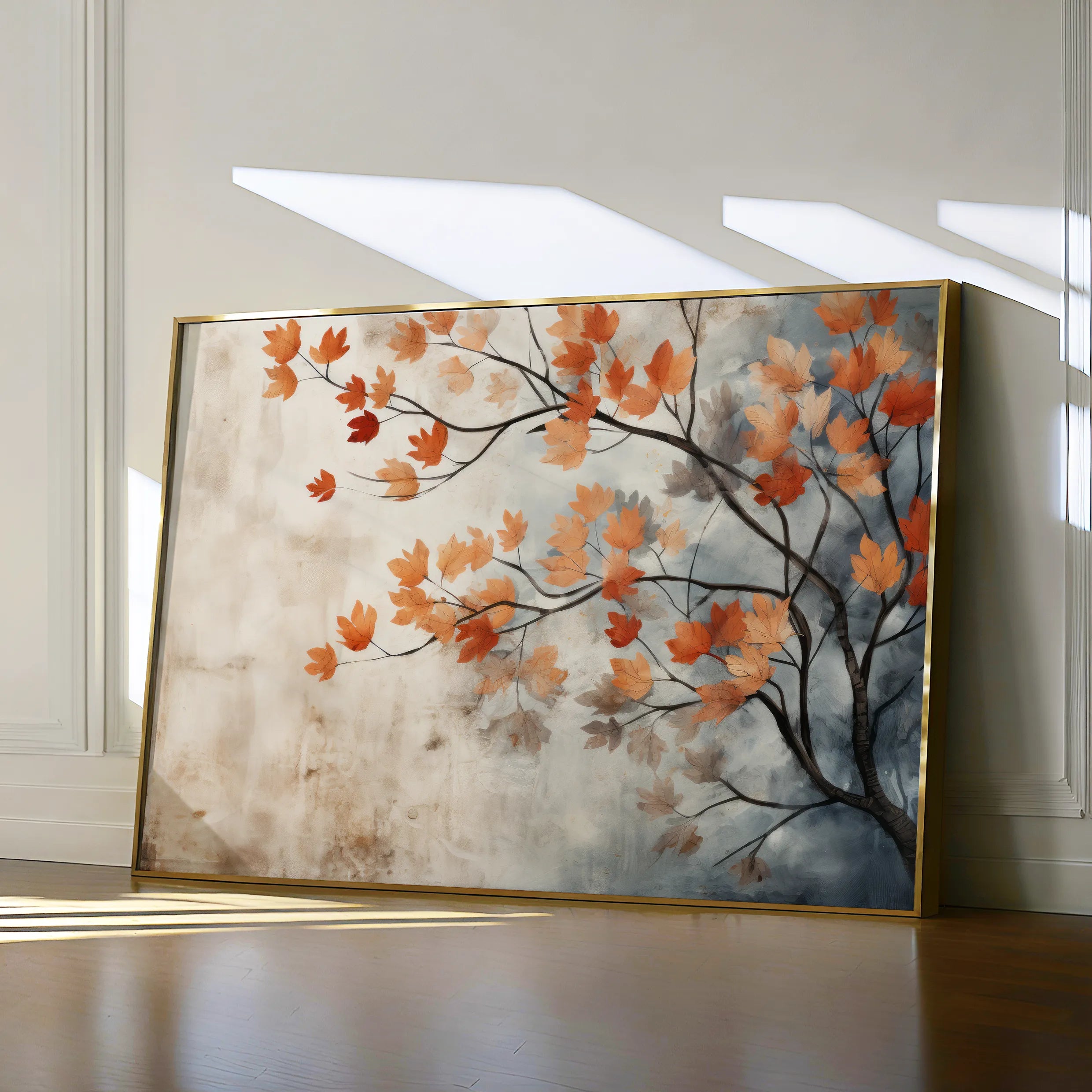 Floral 025 Canvas Art 60 x 40 cm / Black