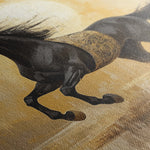 Horses 025 Canvas Art 60 x 40 cm / Black