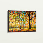 Landscape 025 Canvas Art 60 x 40 cm / Black