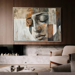 Portrait 025 Canvas Art 60 x 40 cm / Black