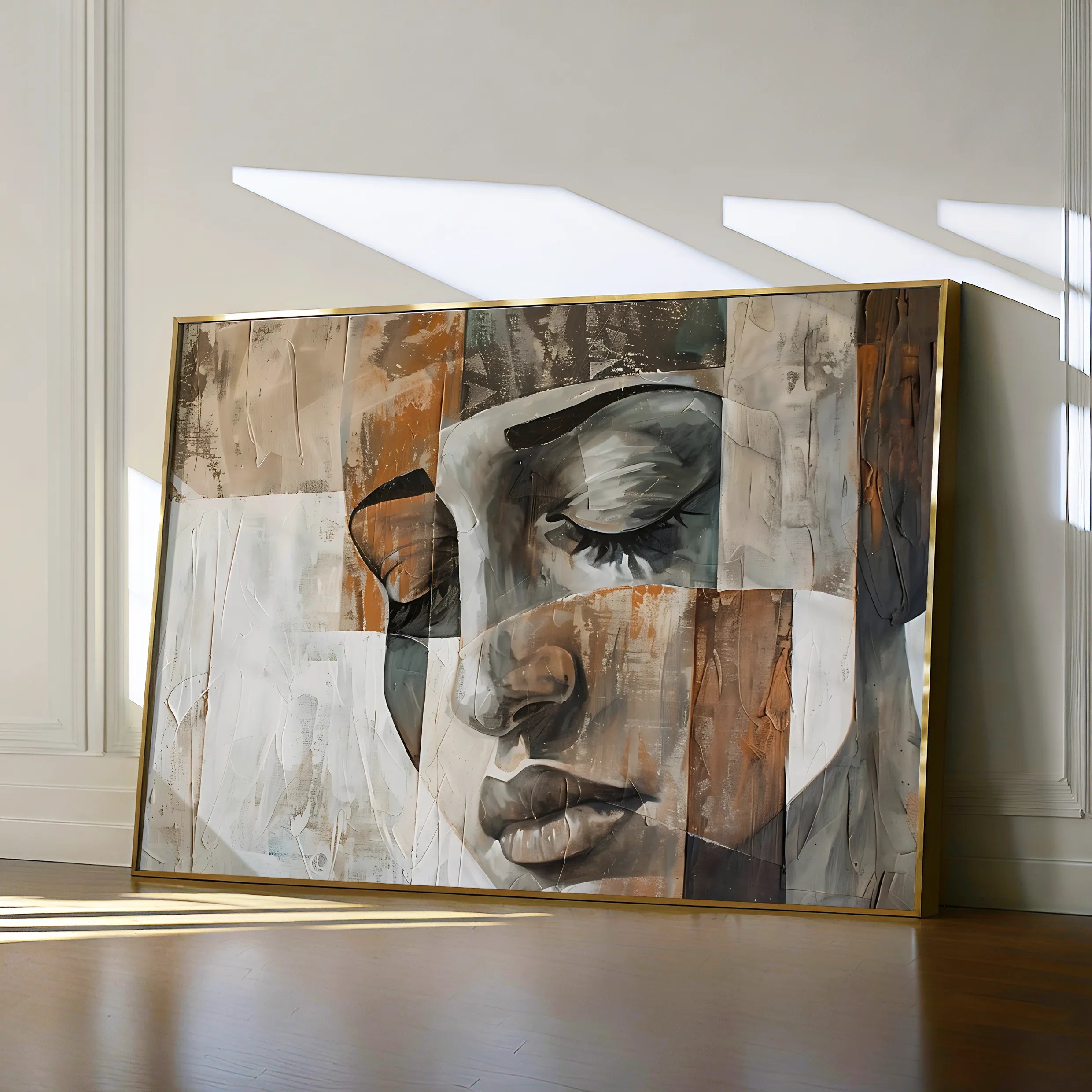 Portrait 025 Canvas Art 60 x 40 cm / Black