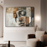 Portrait 025 Canvas Art 60 x 40 cm / Black