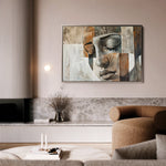 Portrait 025 Canvas Art 60 x 40 cm / Black