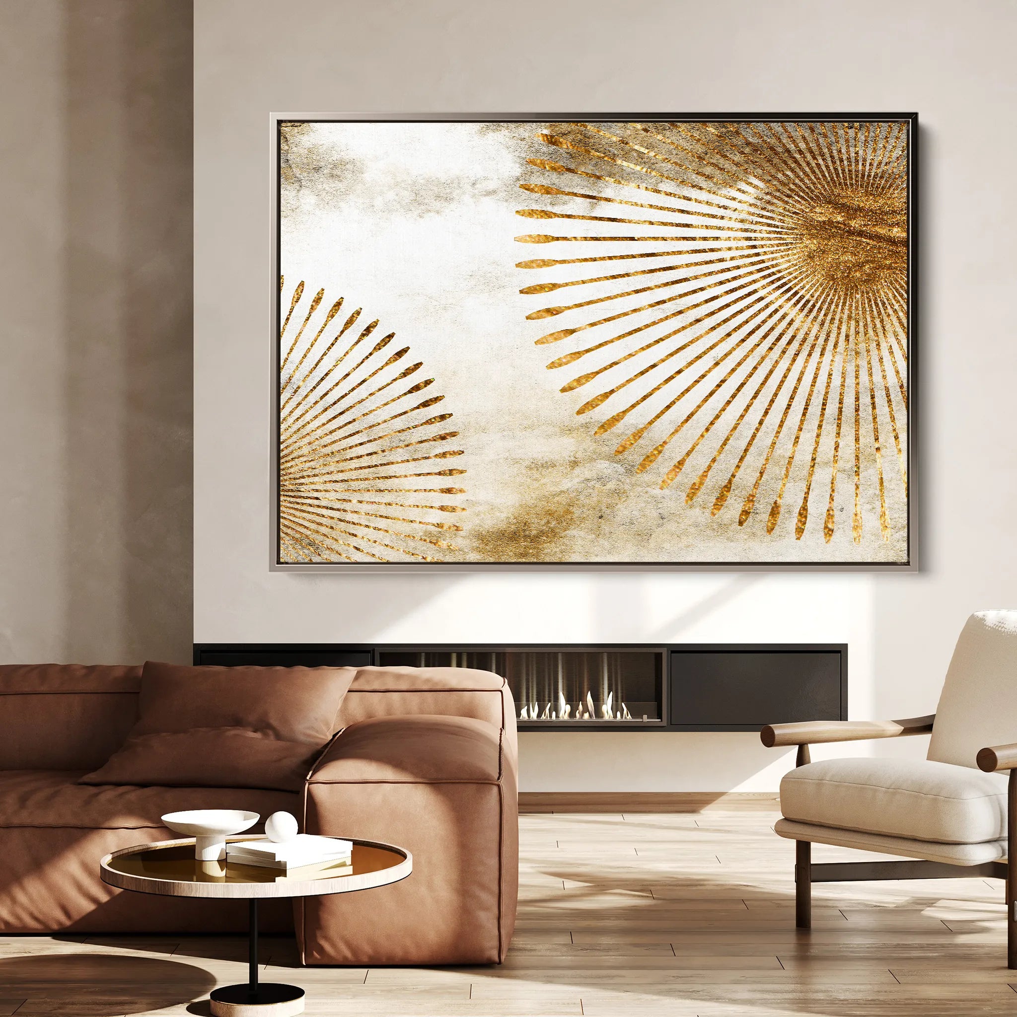 Abstract 026 Canvas Art 60 x 40 cm / Black