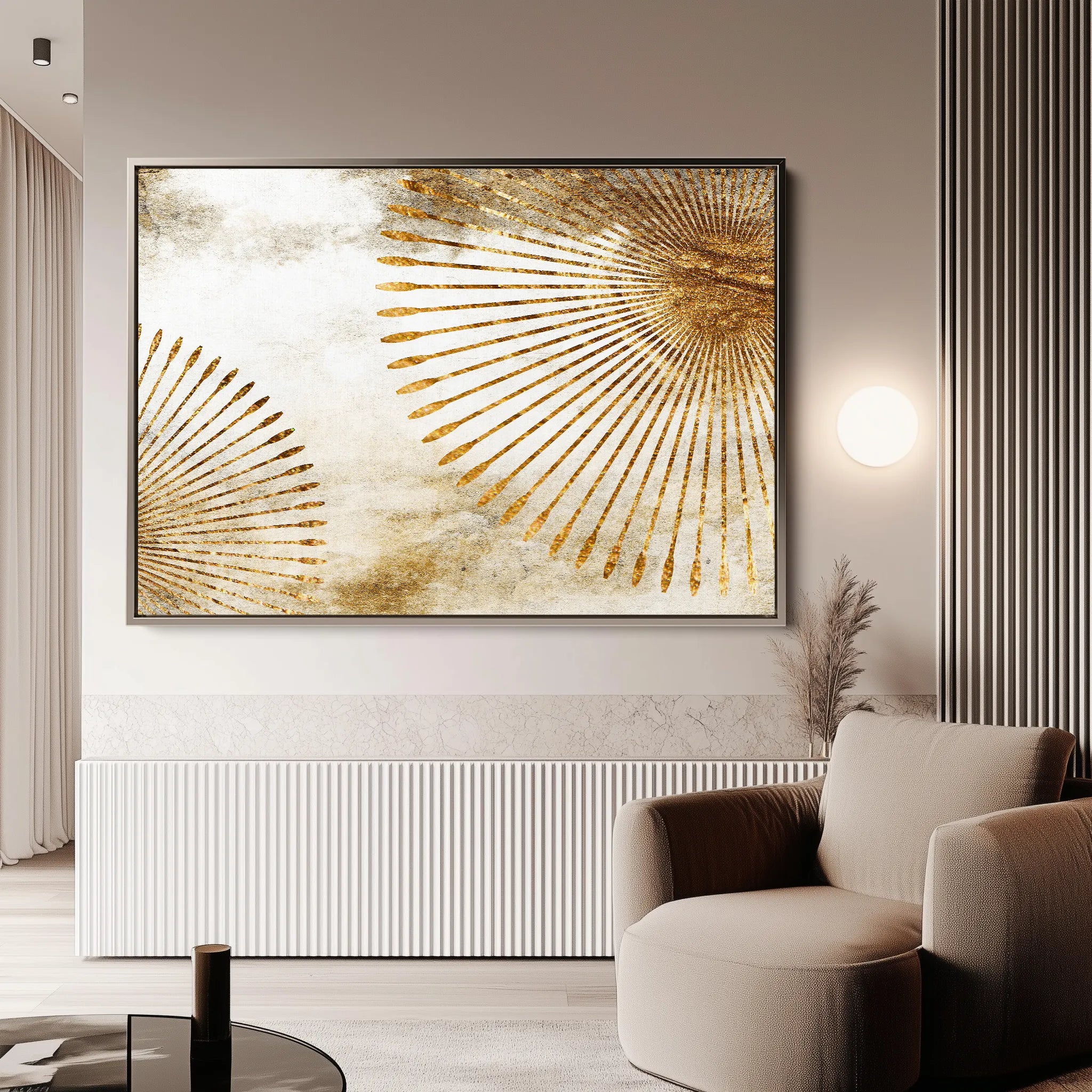 Abstract 026 Canvas Art 60 x 40 cm / Black