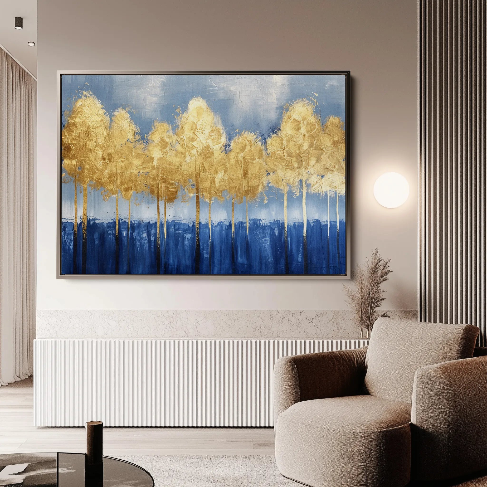 Floral 026 Canvas Art 60 x 40 cm / Black