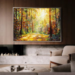 Landscape 026 Canvas Art 60 x 40 cm / Black