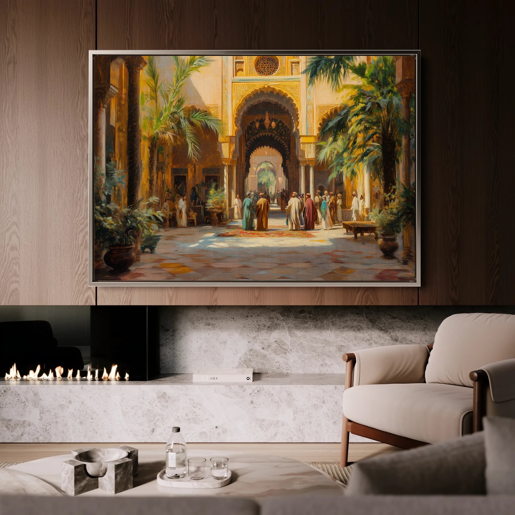 Orientalist 026 Canvas Art 60 x 40 cm / Black
