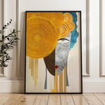 Portrait 026 Canvas Art 60 x 40 cm / Black