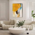 Portrait 026 Canvas Art 60 x 40 cm / Black