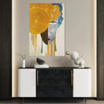 Portrait 026 Canvas Art 60 x 40 cm / Black