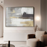 Abstract 027 Canvas Art 60 x 40 cm / Black