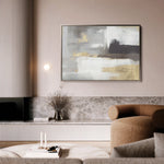 Abstract 027 Canvas Art 60 x 40 cm / Black
