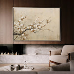 Floral 027 Canvas Art 60 x 40 cm / Black