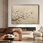 Floral 027 Canvas Art 60 x 40 cm / Black