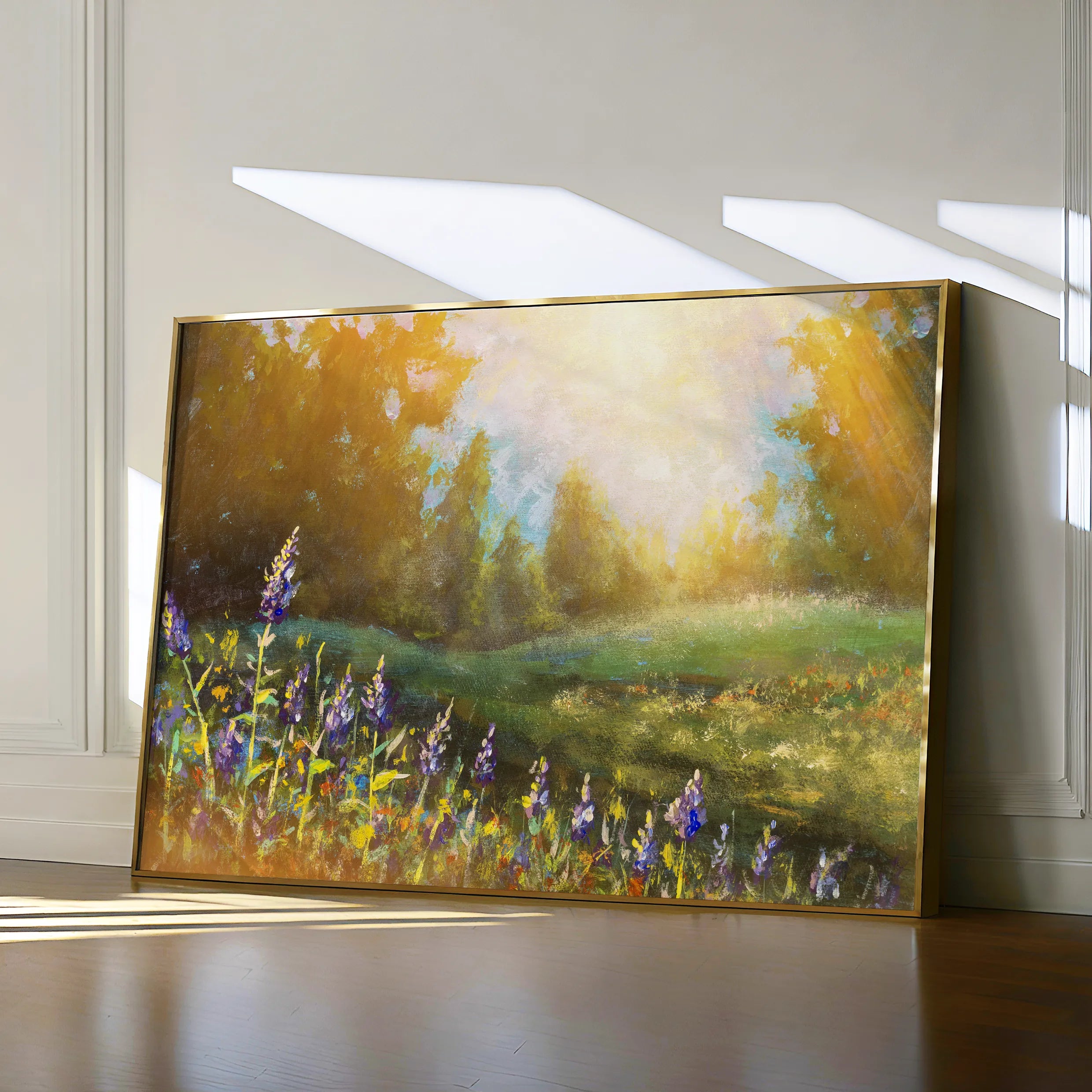 Landscape 027 Canvas Art 60 x 40 cm / Black