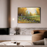 Landscape 027 Canvas Art 60 x 40 cm / Black