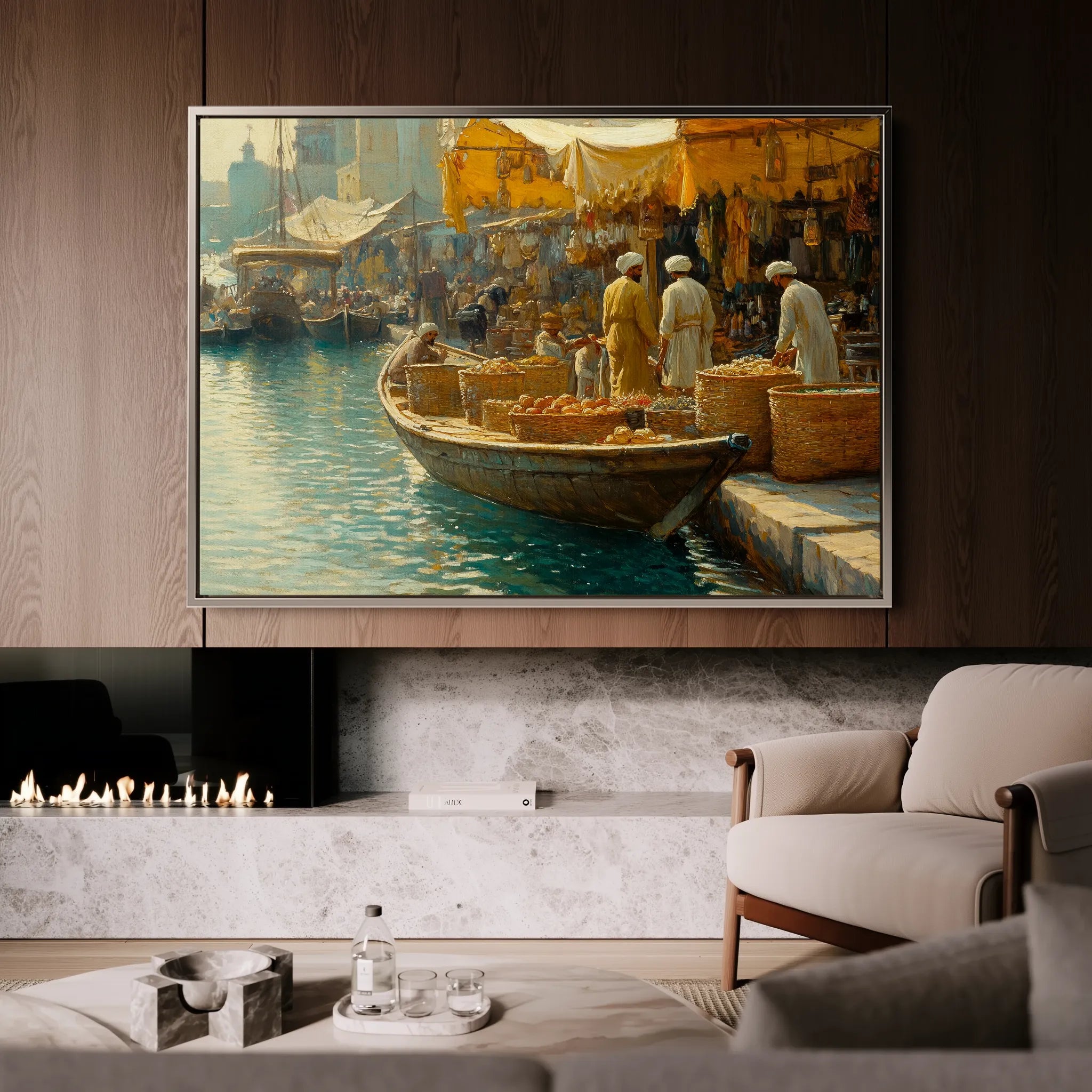 Orientalist 027 Canvas Art 60 x 40 cm / Black